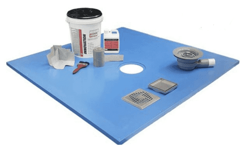 Wetroom Shower Tray Floor Kit for tiled floors, Inc Tanking and Wetroom Drain, Maxxus