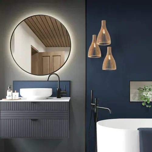 Wetwall Alloy Deep Sea Blue Matt Shower Panel | 2440mm x 600, 900 & 1200mm