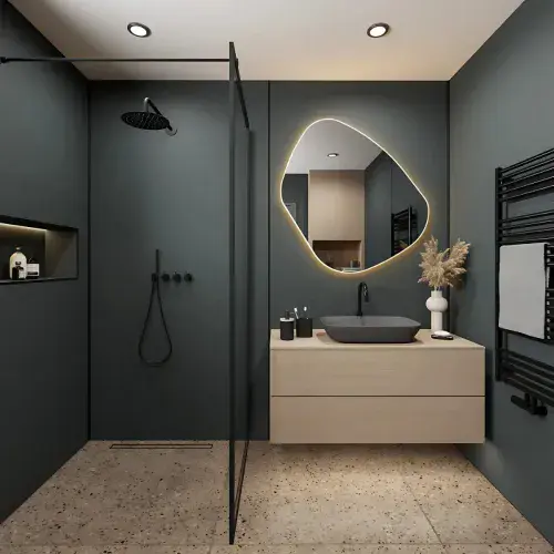 Wetwall Alloy Midnight Grey Matt Shower Panel | 2440mm x 600, 900 & 1200mm