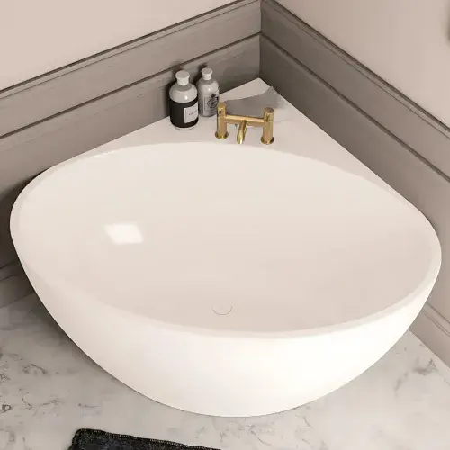 Whitchurch Corner Bath 1270 x 1270mm, Gloss white