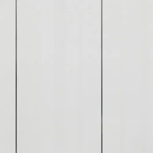White Tiline Gloss Single Silver Strip Bathroom Shower Cladding 250mm x 2700mm x 8mm - (Pack of 4)