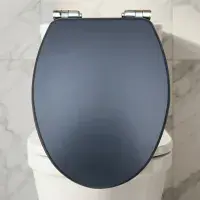 Wooden Soft Close Seat - Matt Indigo