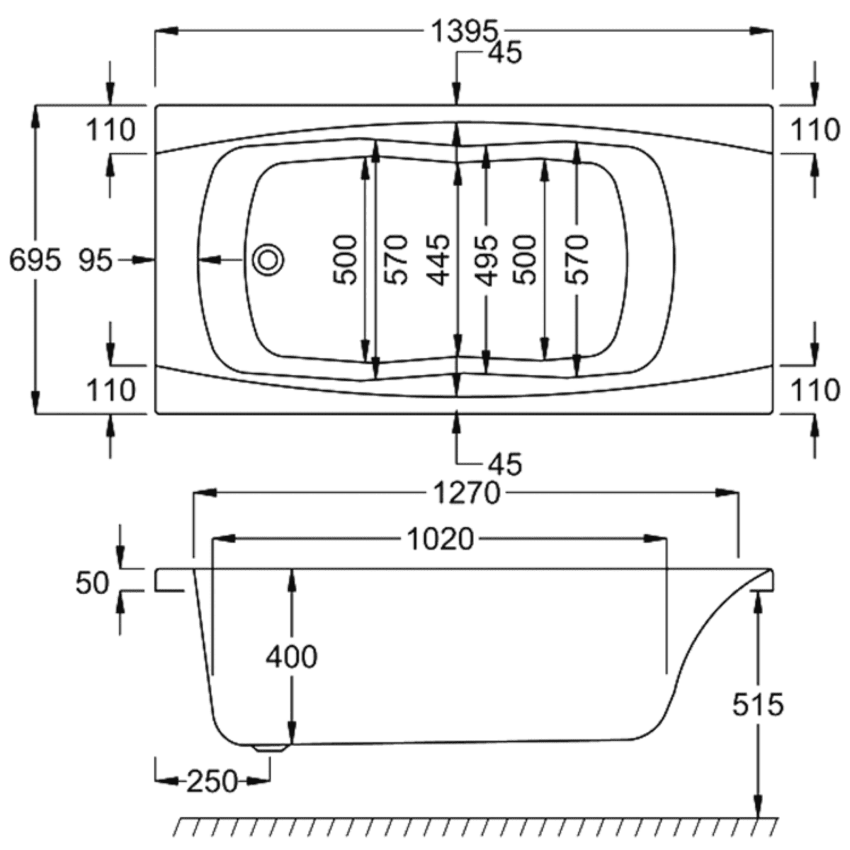 imperial 1400 drawing