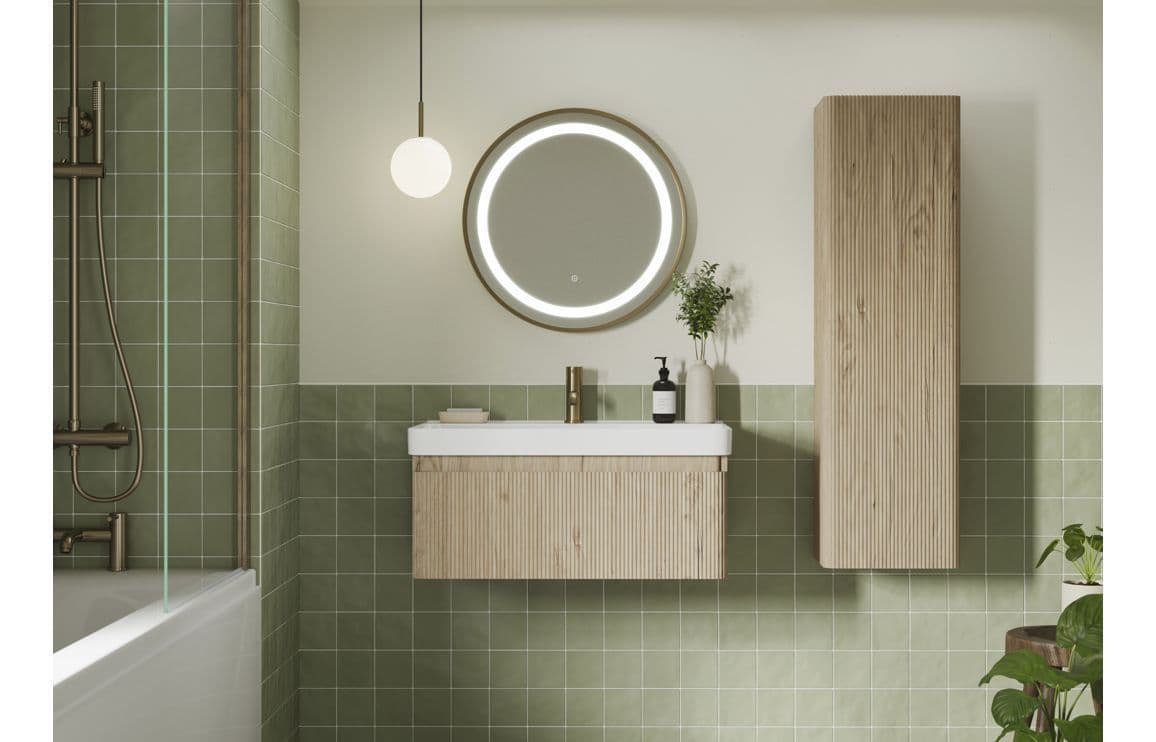 quba vanity and tall unit