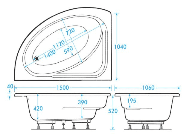 orlah bath dimensions
