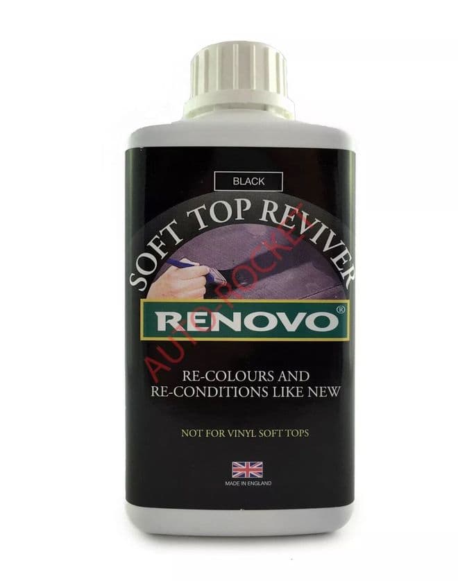 Renovo BLACK Soft Top Reviver 1000ml Dye for Canvas