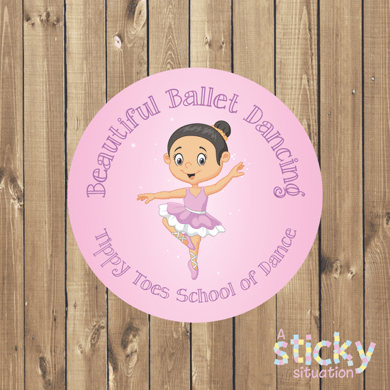 Personalised Ballet Dance Reward Stickers