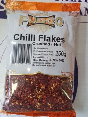 Chilli Flakes Crushed (hot) 250 g  FUDCO