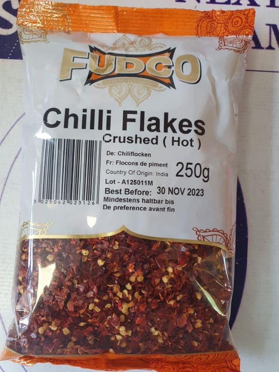 Chilli Flakes Crushed (hot) 250 g  FUDCO