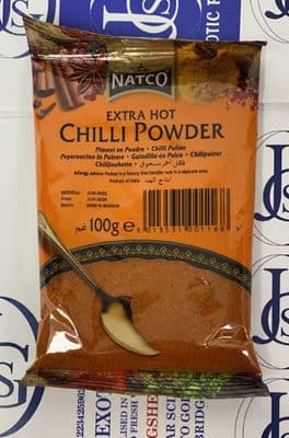Chilli Powder Extra Hot 100g  Natco