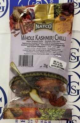 Kashmiri Chilli Whole 25g Natco