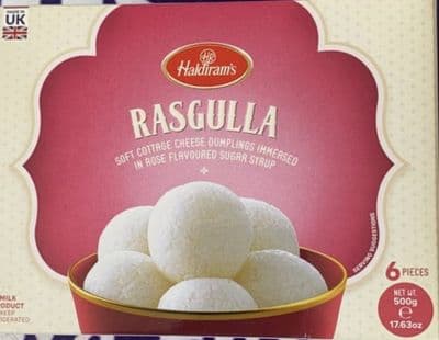 Rasgulla Chilled 500g Haldiram