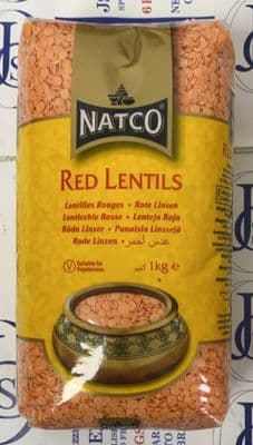 Red Lentils Polished 1KG Natco