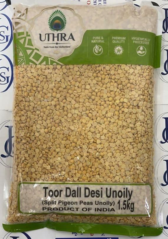 Toor Dall 1.5kg - UTHRA
