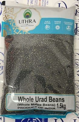 Whole Urad Beans (black) 1.5KG - UTHRA