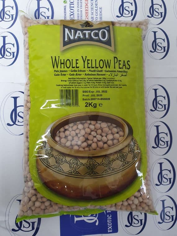 Whole Yellow Peas 2KG Natco