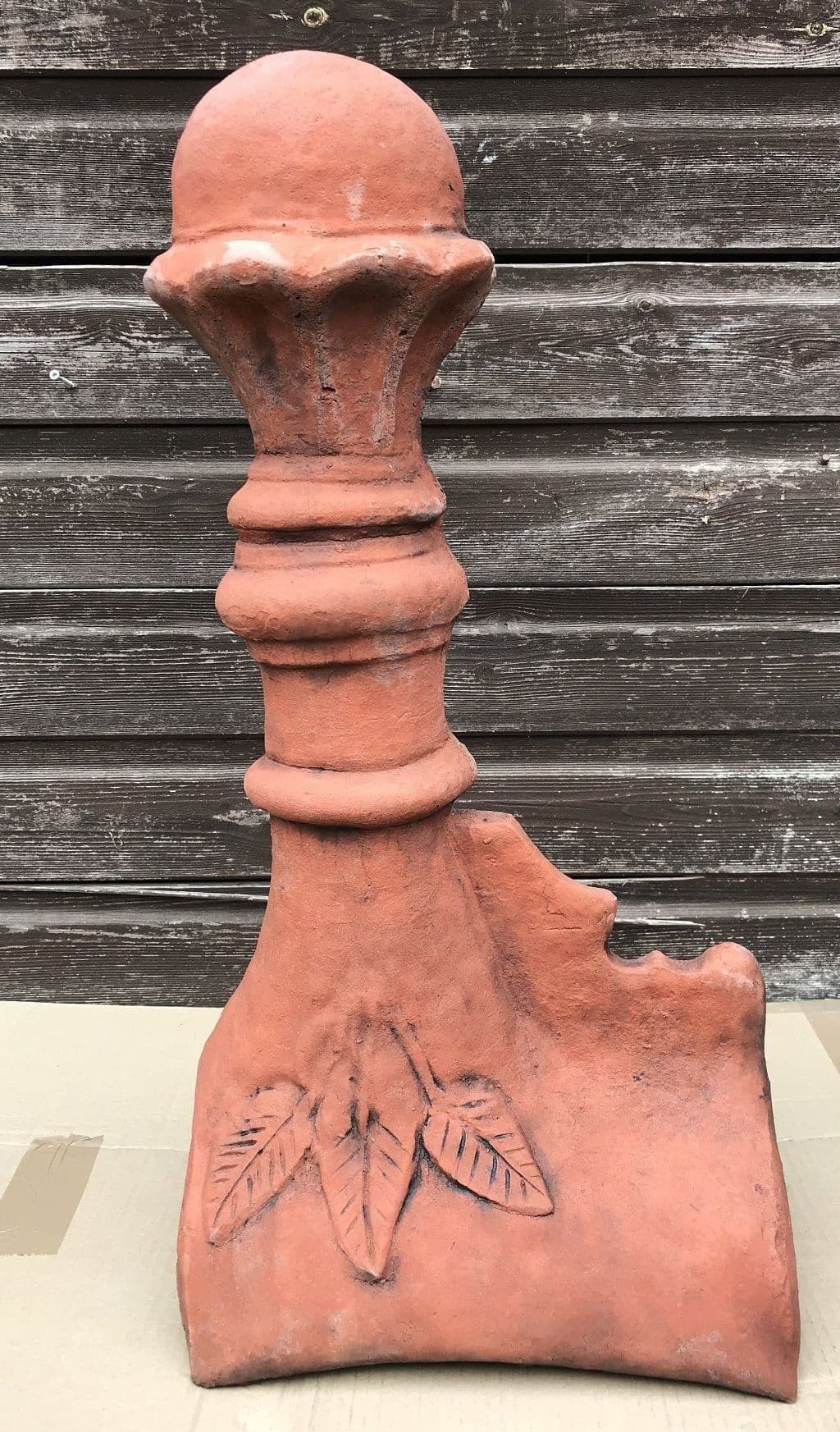 Dorset Tall victorian Ball Roof finial half round ridge tile