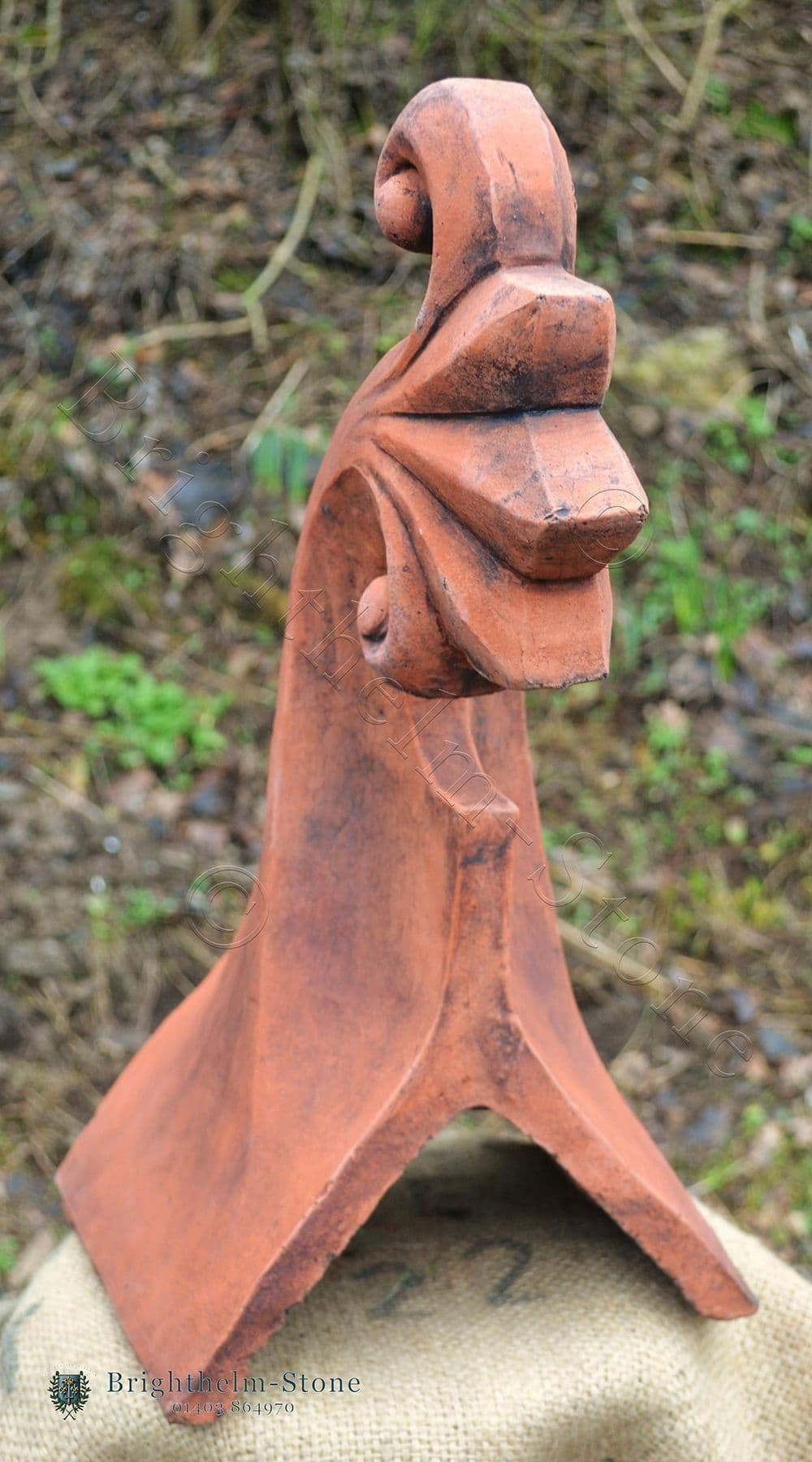 Fan Tail decorative roof finial angled ridge