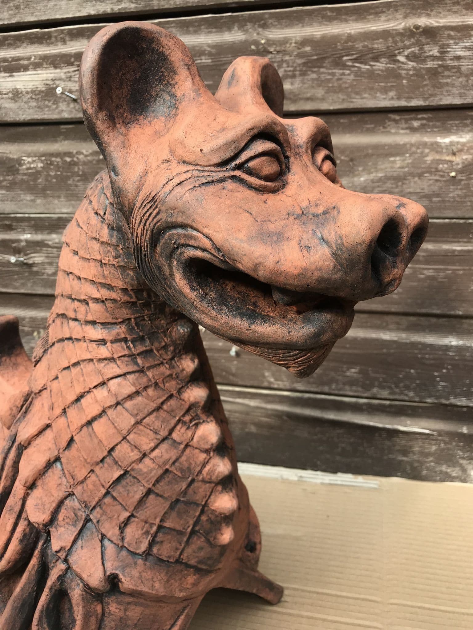 Legend Dragon roof finial 100 angled ridge tile