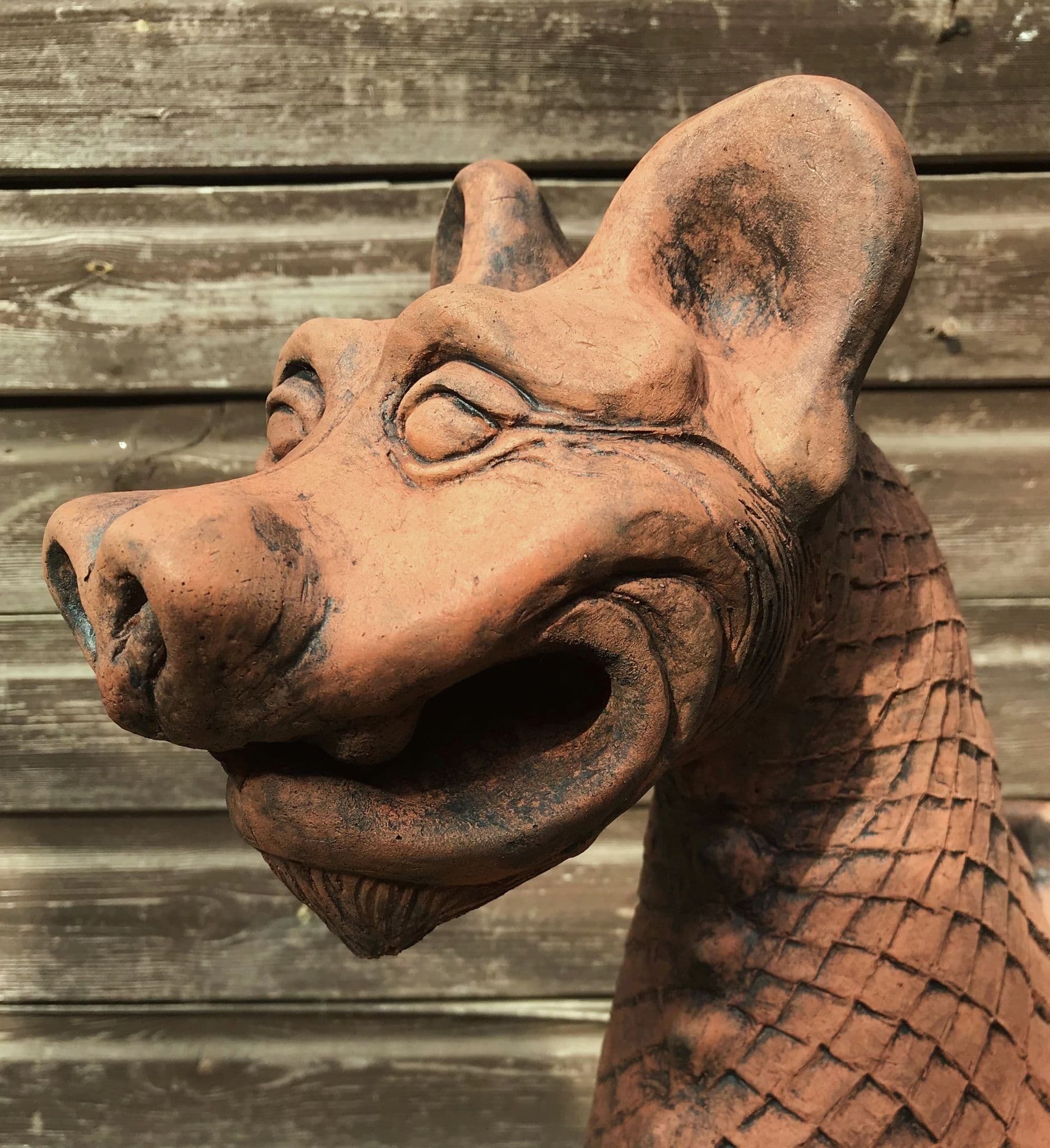 Legend Dragon roof finial 100 angled ridge tile