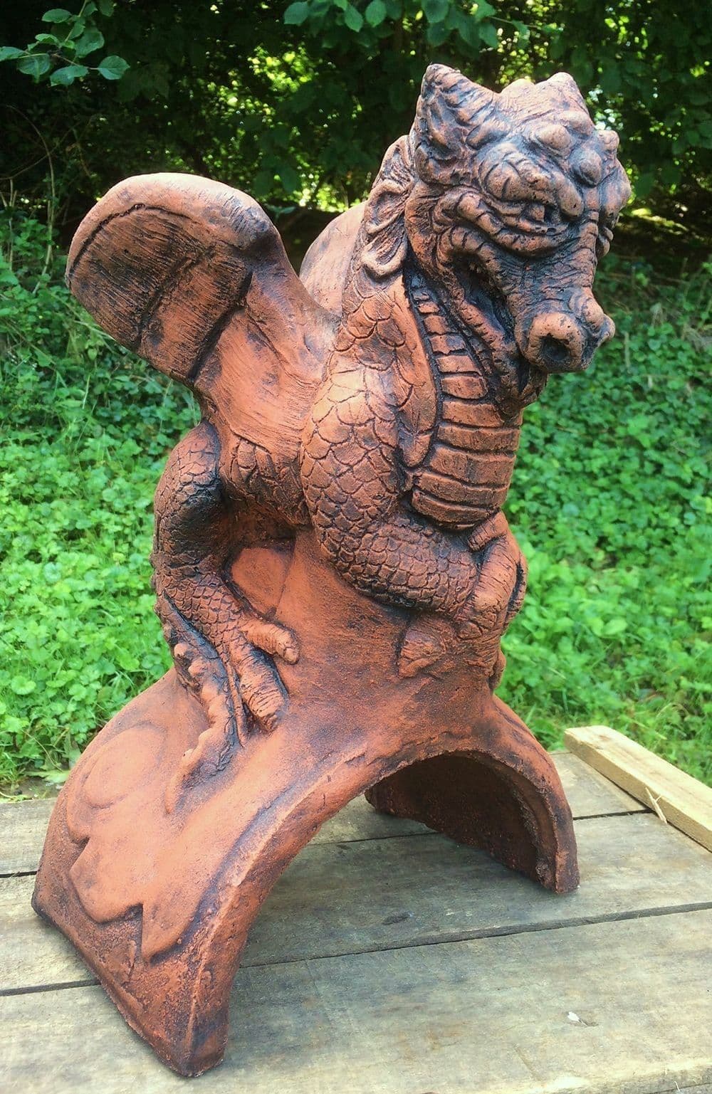 St Dragon roof finial half round ridge