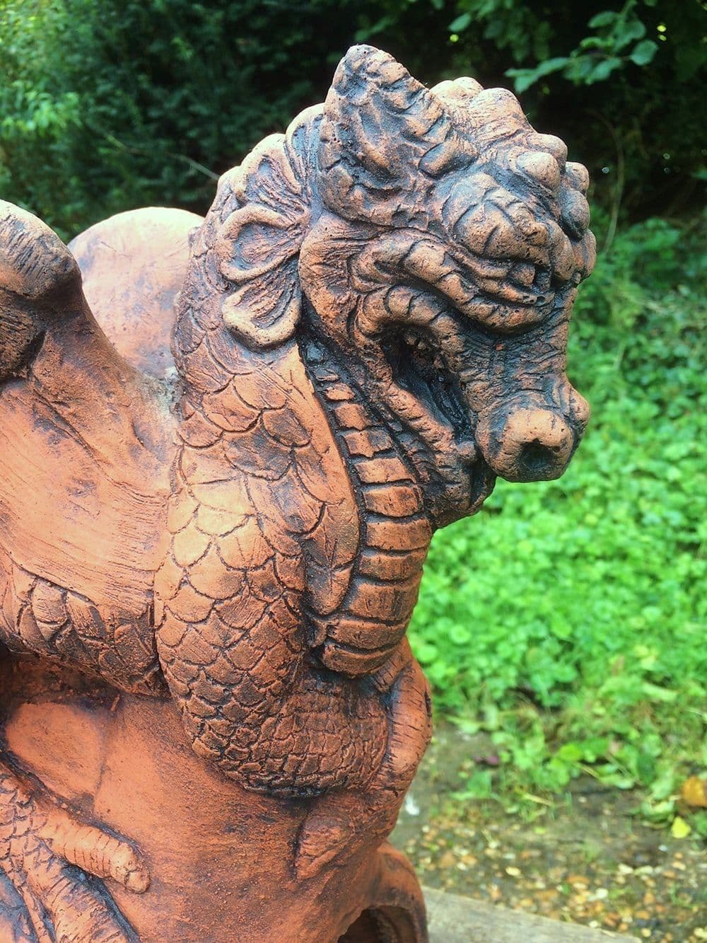 St Dragon roof finial half round ridge