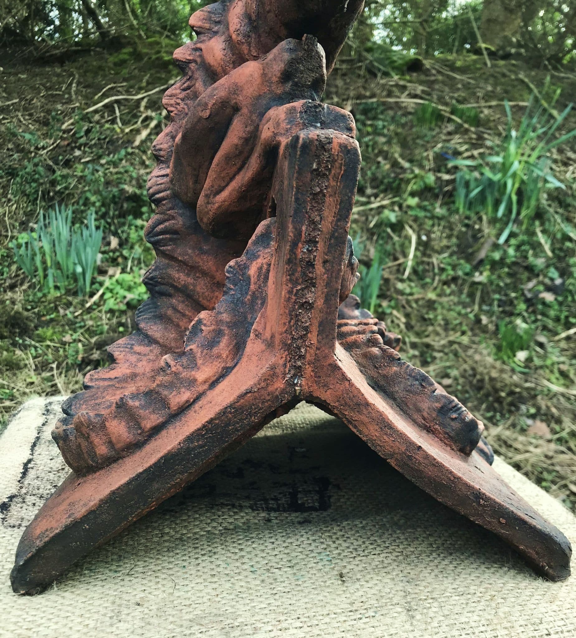 Welsh Dragon Roof finial 110 degree angled decorative ridge tile
