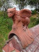 Baby Griffin Roof finial half round ridge tile