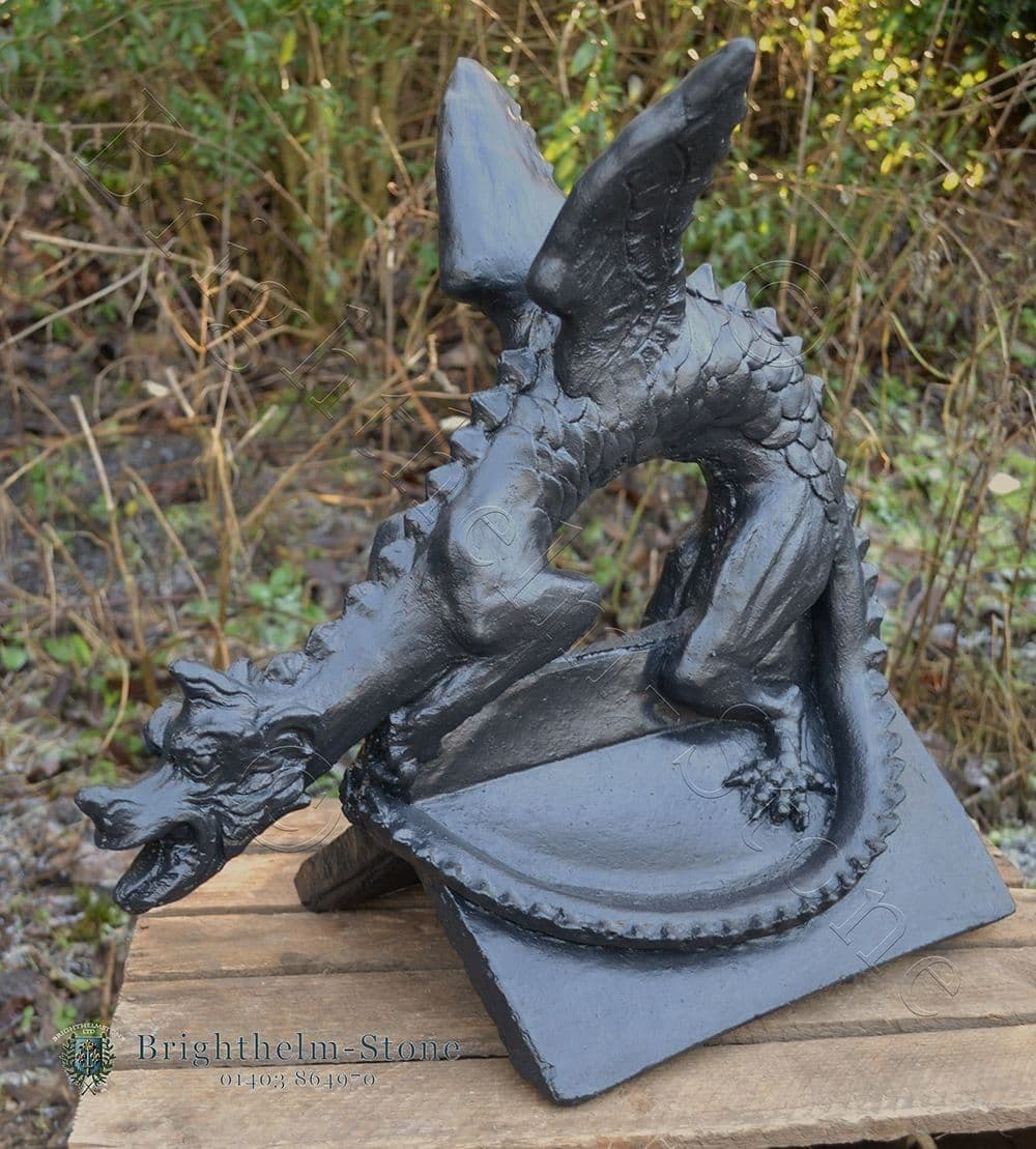 Dragon Roof finial angled ridge tile small Brighton