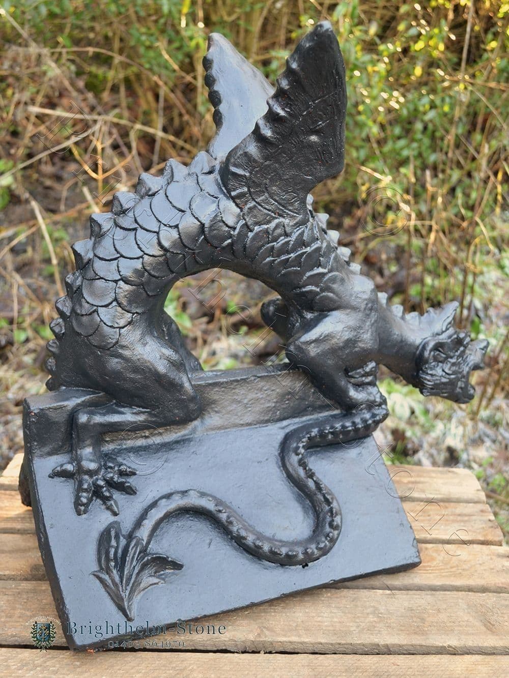 Dragon Roof finial angled ridge tile small Brighton