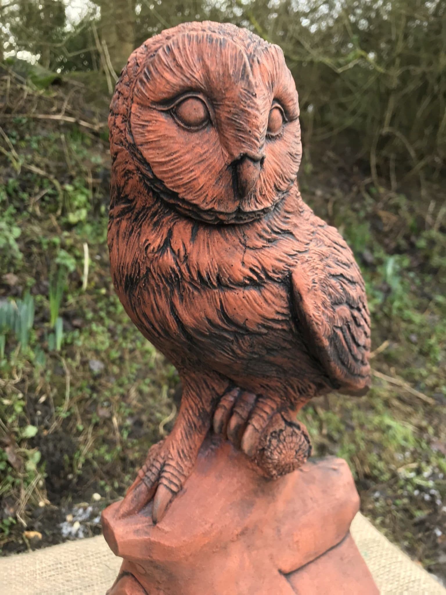 Owl Roof finial angled ridge tile