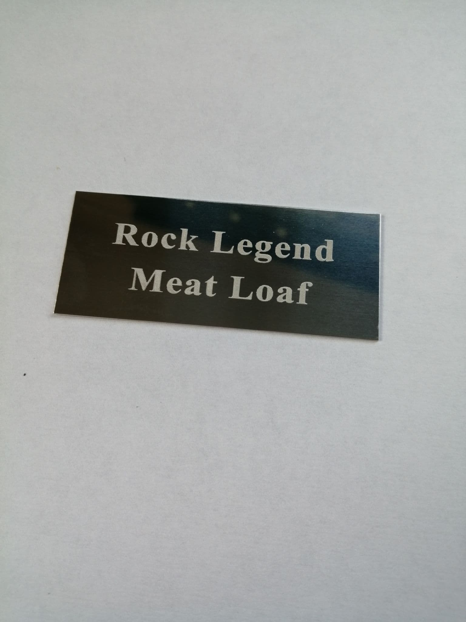 60x25mm Engraved Trophy Plaque Self Adhesive Name Plate Gold or Silver