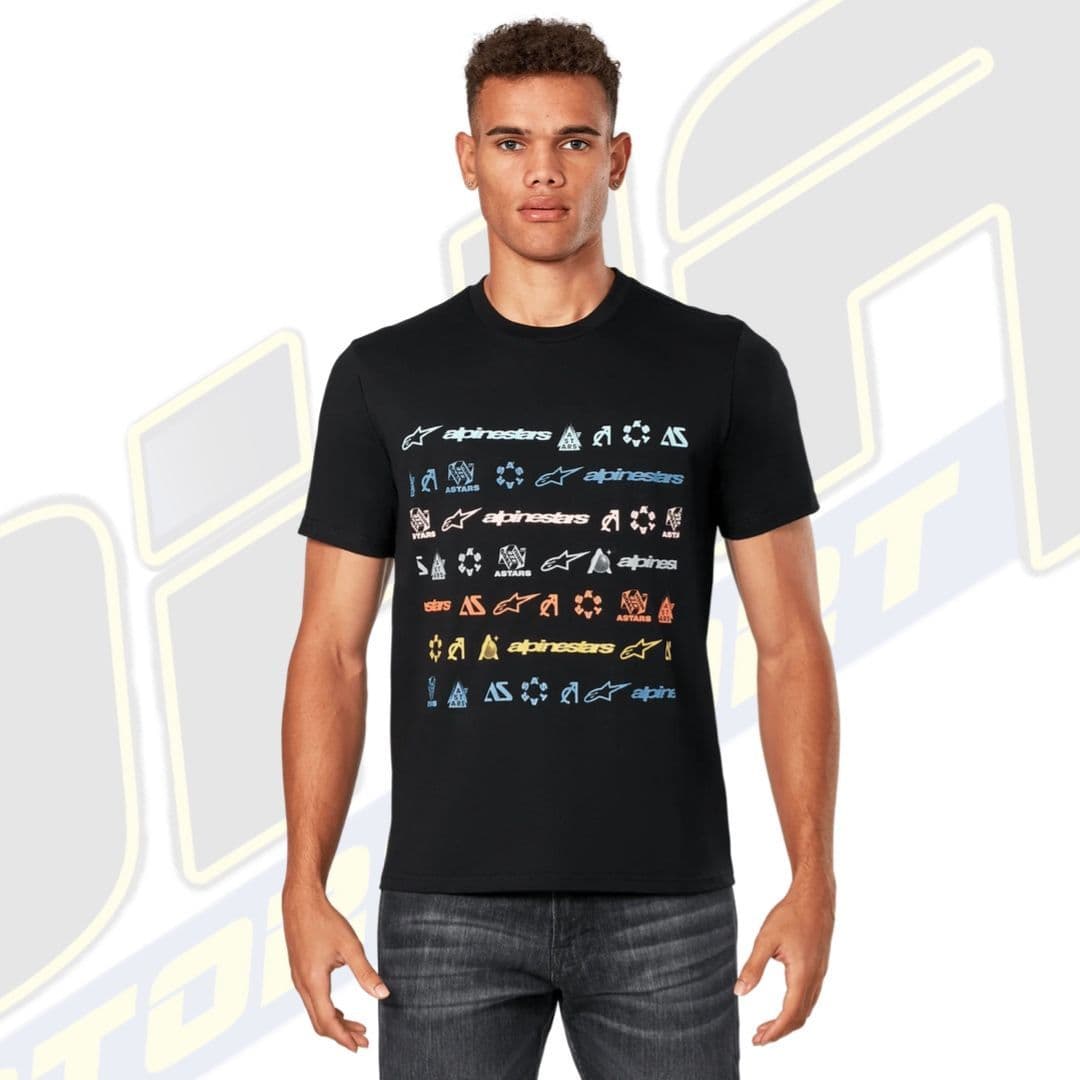 Alpinestars Indulgent T-Shirt Uomo - Classica Con Stampa, Logo Sul Petto