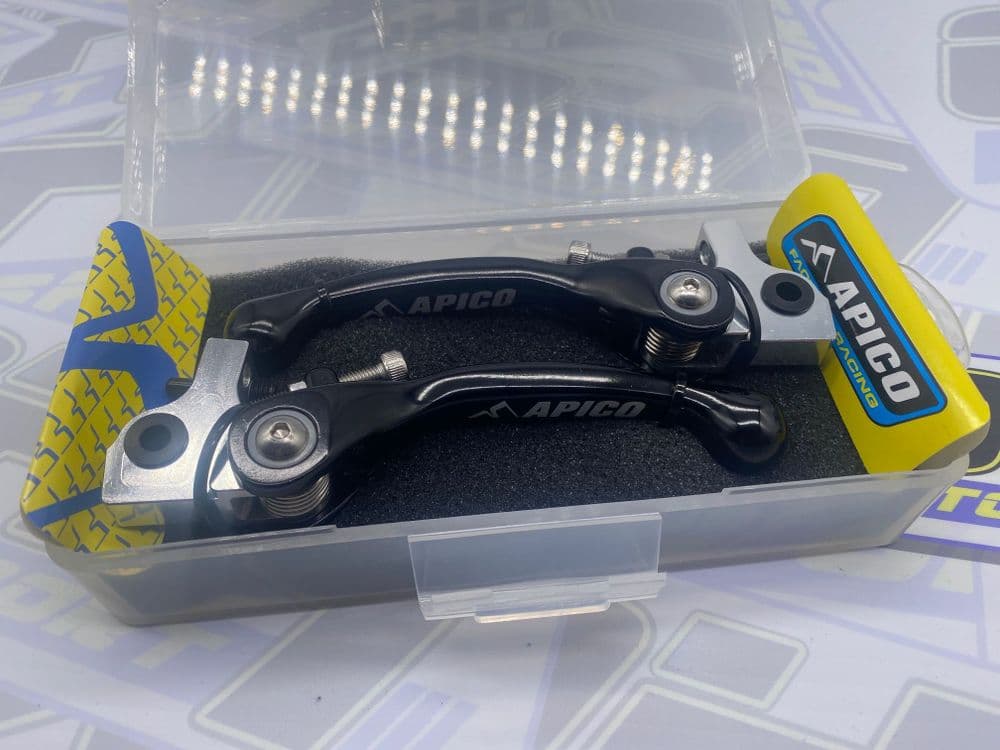 Apico Flexi Trials Brake & Clutch Lever for AJP / Braktec - BLACK