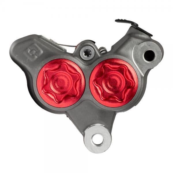 Braktec Monobloc Trials Front Brake Caliper (New Style) - Red