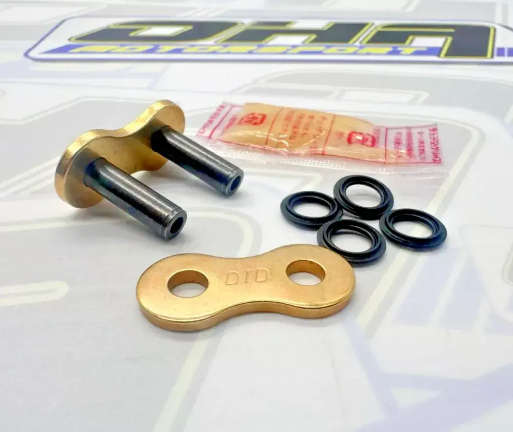 DID VX3 520 Rivet Type Chain Joining Link - Gold