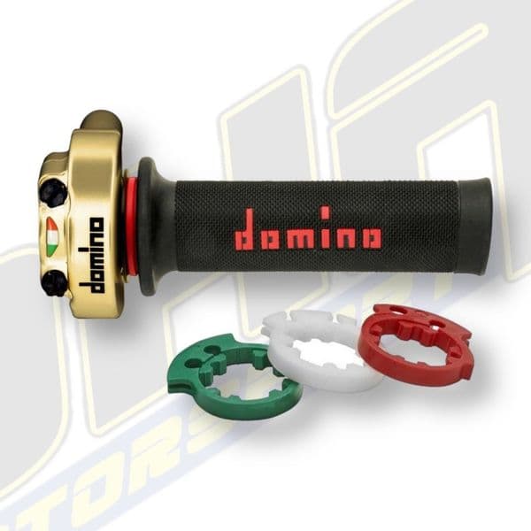 Domino XM2 Quick FAST Action Throttle Assembly & Grips (GOLD BODY)