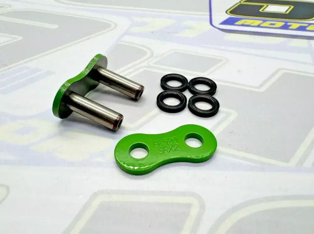 EK 520 SRX / SRX2 Rivet Type Chain Joining Link - Green