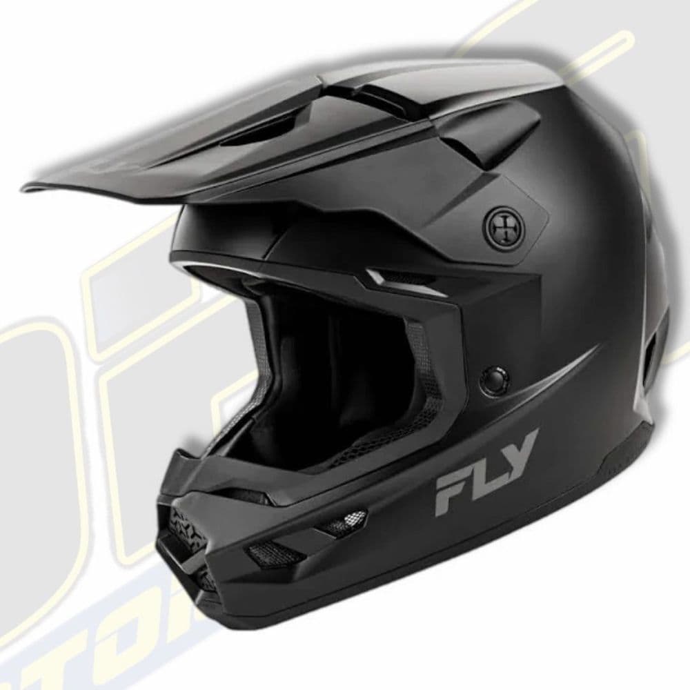 FLY Racing Kinetic YOUTH / KIDS Motocross MX Helmet - SOLID Matte Black