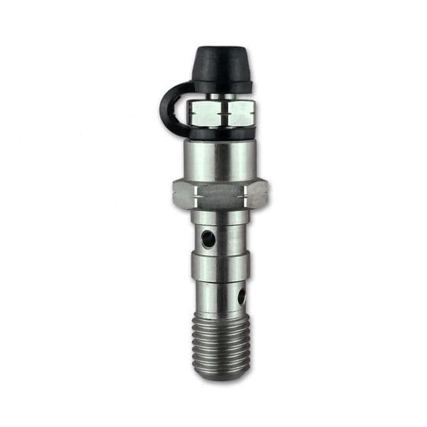 HEL Stainless Steel Double Banjo Bolt with Bleed Nipple
