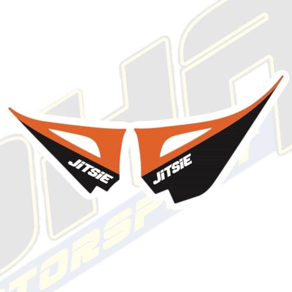 Jitsie Airbox Decal / Sticker - Scorpa SC Factory Trials 2024 - Orange