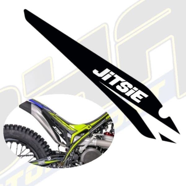 Jitsie Exhaust Silencer Decal / Sticker for Sherco ST Trials 2016-2022 - BLACK