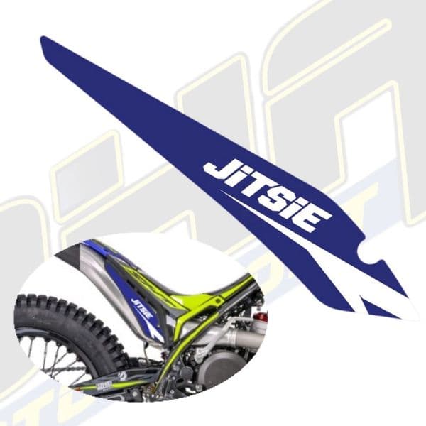 Jitsie Exhaust Silencer Decal / Sticker for Sherco ST Trials 2016-2022 - BLUE