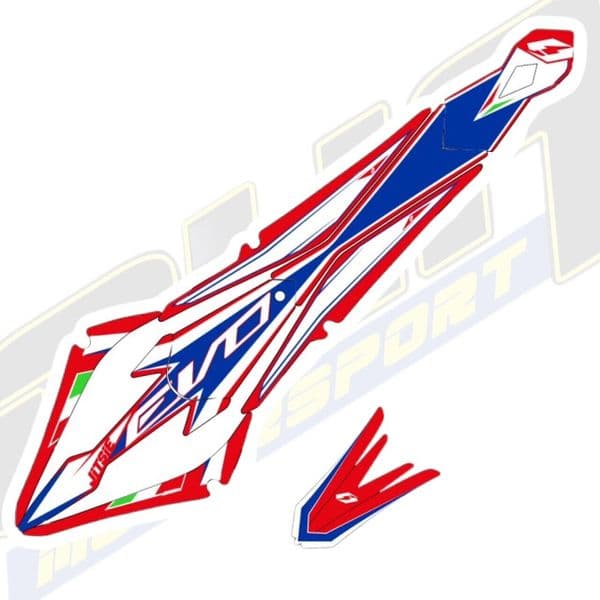 Jitsie Replica Front & Rear Mudguard Stickers - Beta Evo Factory 2016