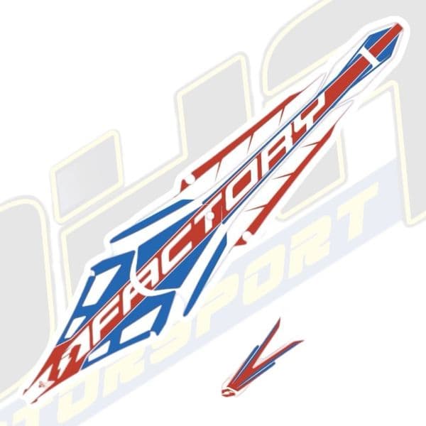 Jitsie Replica Front & Rear Mudguard Stickers for Beta Evo Factory 2022