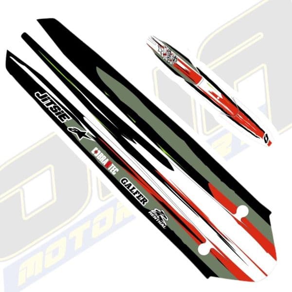 Jitsie Replica Front & Rear Mudguard Stickers - Vertigo R3 2021