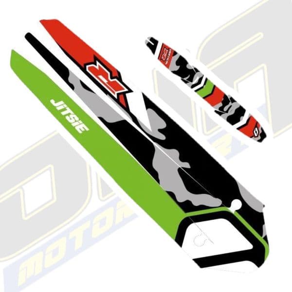 Jitsie Replica Front & Rear Mudguard Stickers - Vertigo Vertical R 2019