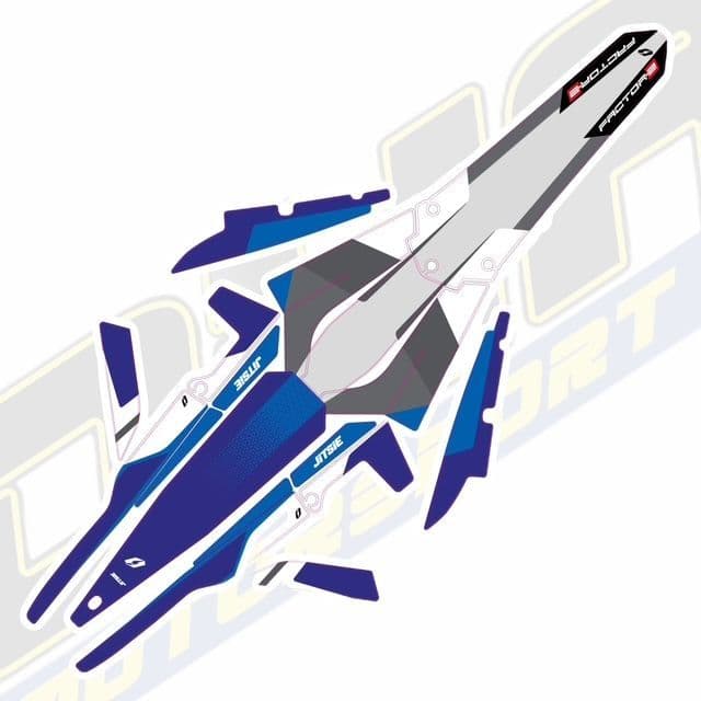 Jitsie Replica Full Sticker Kit for Electric Motion EM Factor-E 2025