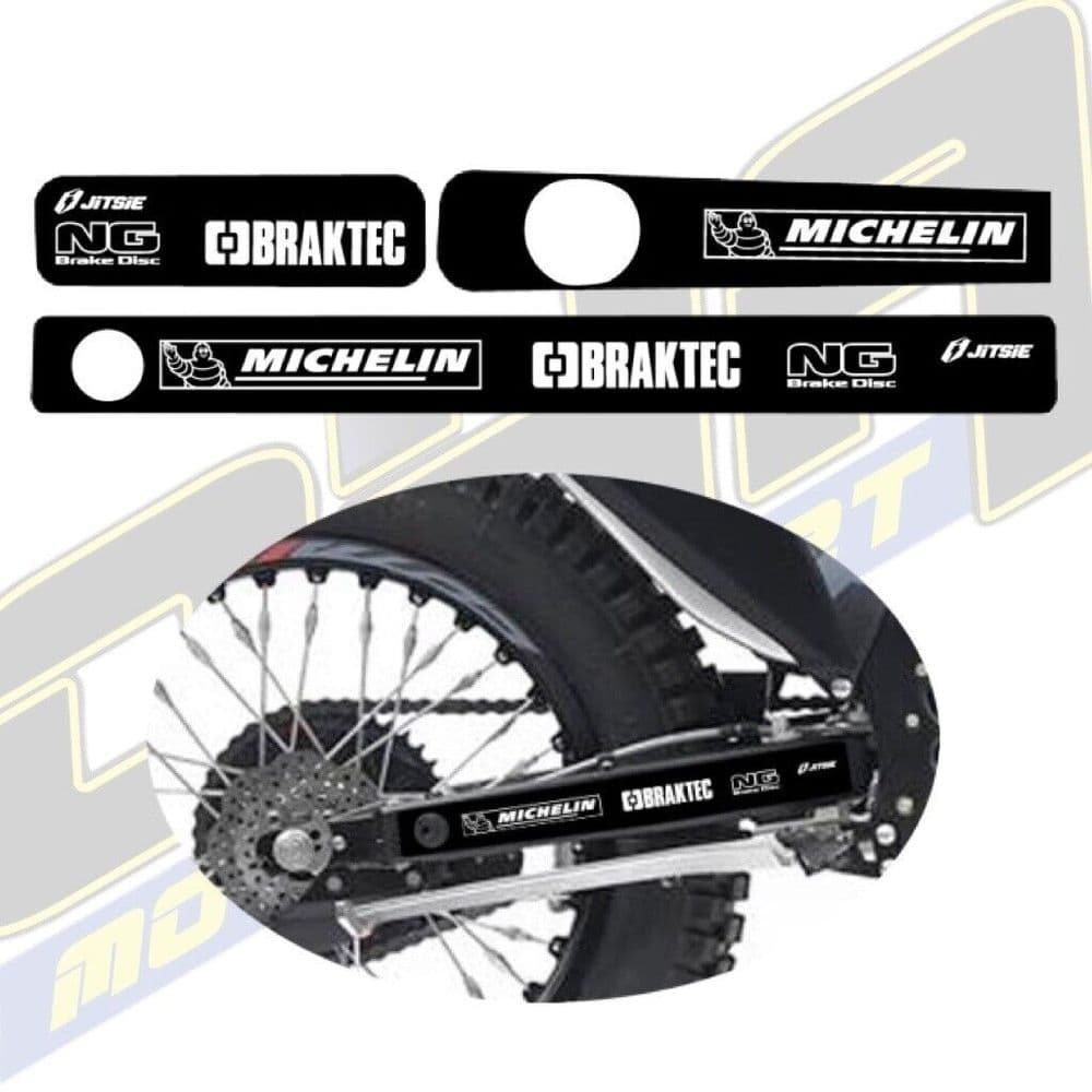 Jitsie Swingarm Stickers / Decals - Montesa 4RT / 300RR / 301RR 2005-2024