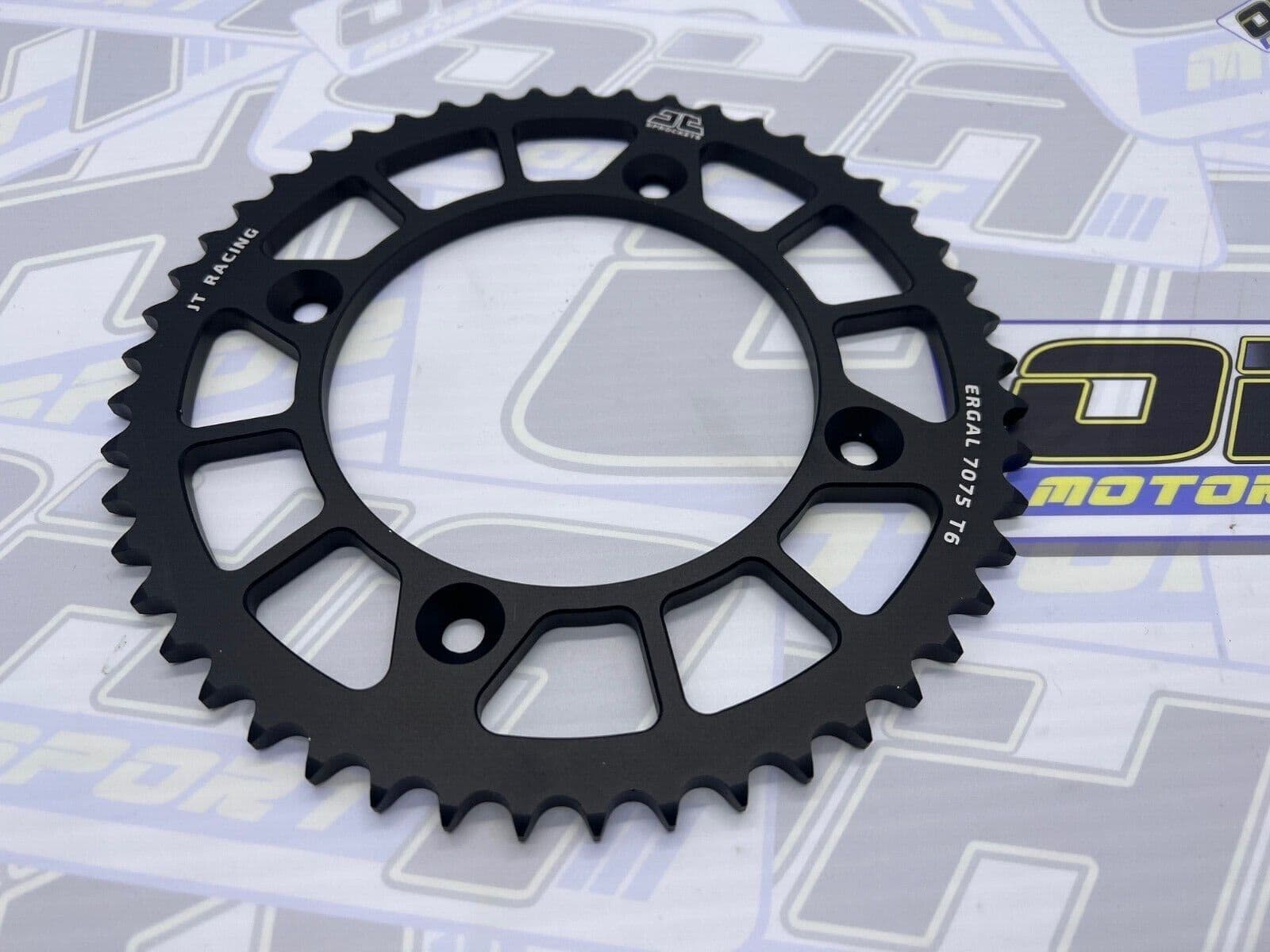 JT Racing Sprockets Racelite Rear Sprocket - 520 Pitch 46T Black For Yamaha YZF-R6 (2006-2024)